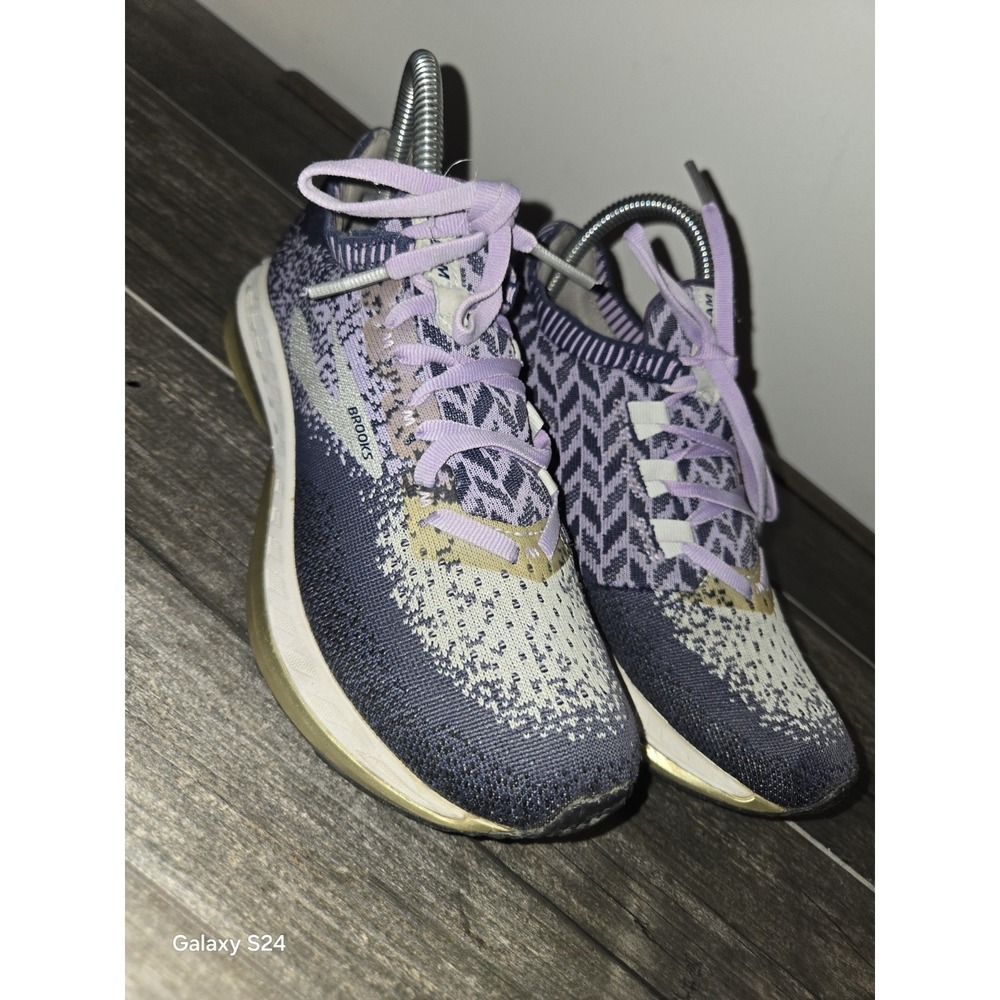 Brooks Bedlam Energize Women's Running Shoe Size 6.5 Blue Gray Purple